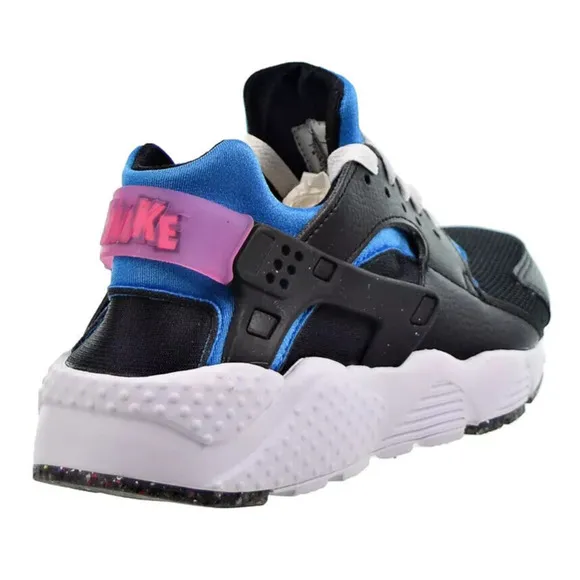 Nike Huarache Run (GS) Big Kids' Shoes Black Blue Pink DR0166-001 Size 4.5 Youth