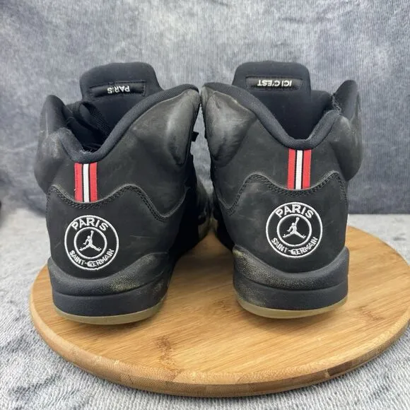 Nike Joran Paris Saint Germain 5 Retro Shoes Mens Size 10 Black Basketball