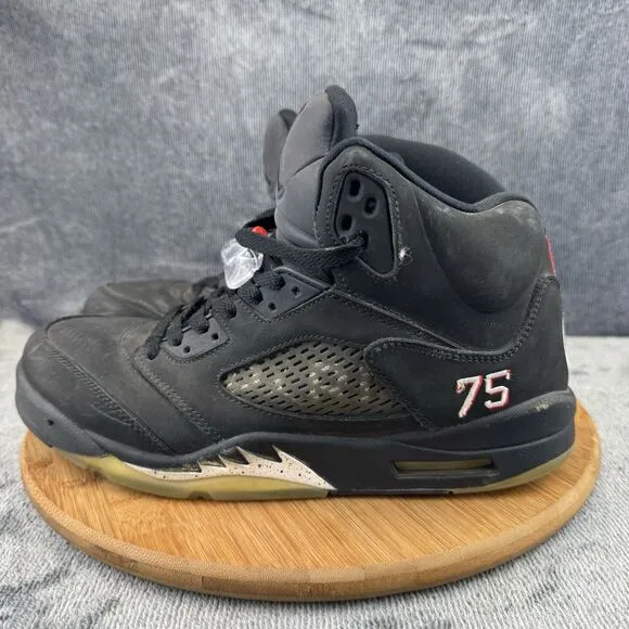 Nike Joran Paris Saint Germain 5 Retro Shoes Mens Size 10 Black Basketball
