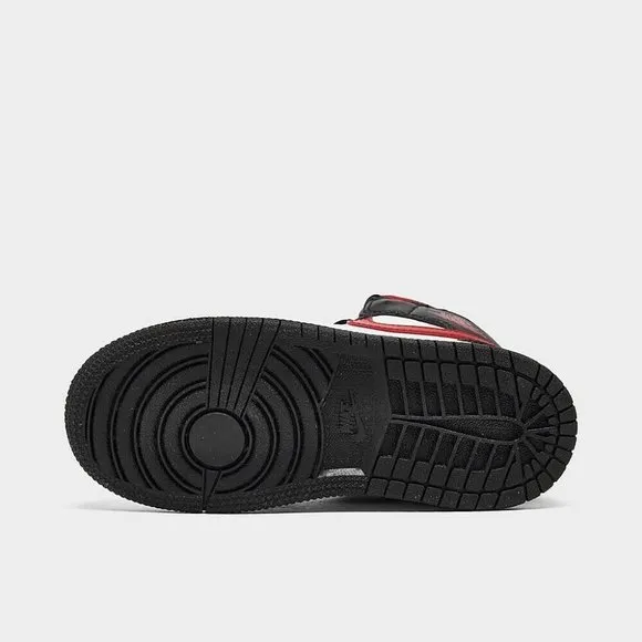 Nike Jordan 1 Mid AJI TD Shoes Sneakers Black / Red 640735-079 Toddler