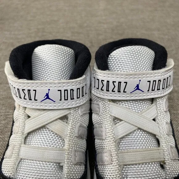 Nike Jordan 11 Retro Sneaker Shoes (TD) 5C Black-Dark Concord White 378040-100