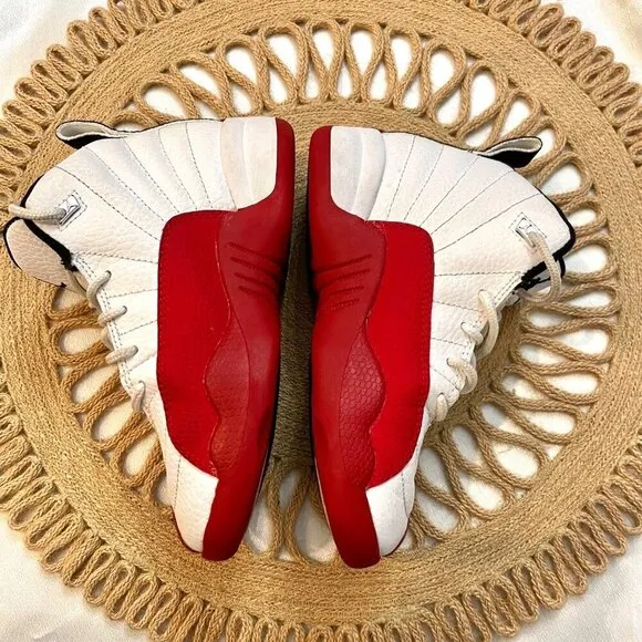 Nike Jordan 12 Retro Cherry Red 2023 Sneakers Size 12C 151186-116