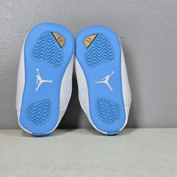 Nike Jordan 12 XIll Retro Carolina Blue Crib Shoes Baby Size 3C (378139-127) NEW