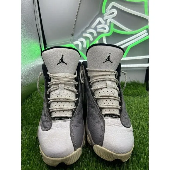 Nike Jordan 13 Retro Atmosphere‎ Grey Shoes Sneakers 884129-016 Size 5Y W 6.5