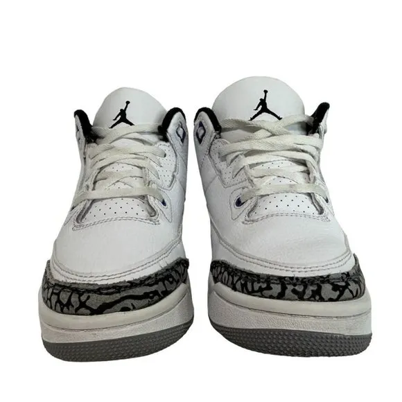 Nike JORDAN 3 Retro Dark Iris PS Sneakers DM0966-105 White Gray Purple Shoes 1.5