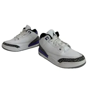 Nike JORDAN 3 Retro Dark Iris PS Sneakers DM0966-105 White Gray Purple Shoes 1.5