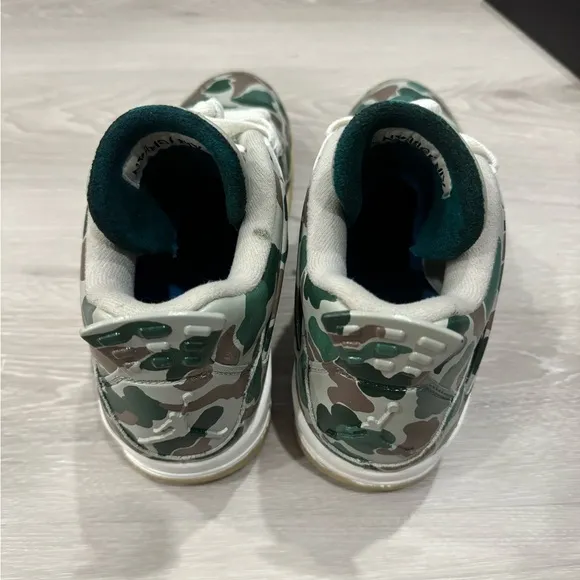 Nike Jordan 4 Military Blue Custom Bape Camo Men Shoes Sneakers Basketball