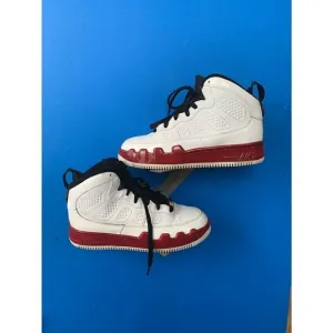 Nike Jordan AJF 9 Retro Force (352738-102) GS 7Y Basketball White Red Shoes