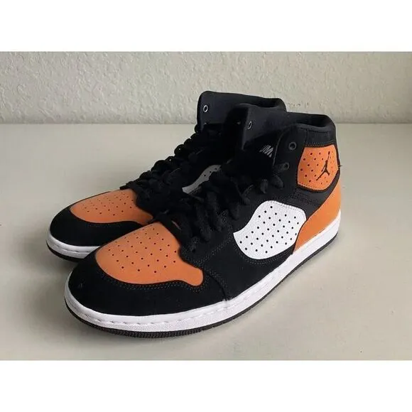 Nike Jordan Access Basketball Shoes Black White Starfish AR3762 008 Sz 11.5