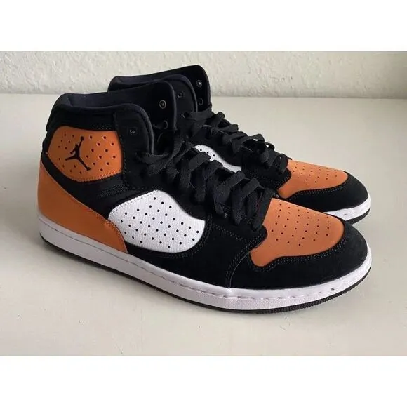 Nike Jordan Access Basketball Shoes Black White Starfish AR3762 008 Sz 11.5
