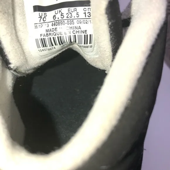 NIKE jordans retro 5 black kids toddler shoes 7c