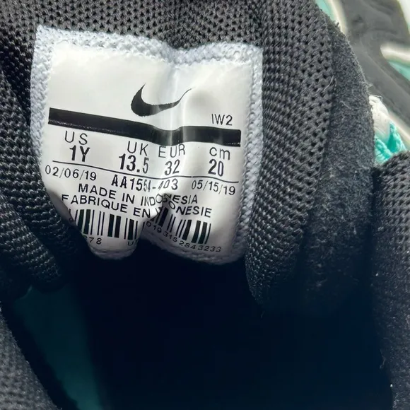 Nike Kids Air More Uptempo Aqua Shoes