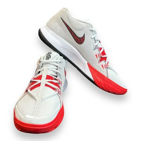 Nike Kyrie Flytrap 6 Low Basketball Shoes Gray Red DM1125-002 Mens Size 12