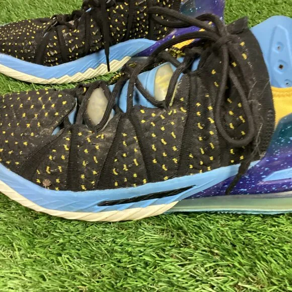 Nike Lebron XVIII 18 Retro Lakers Heritage CQ9283-006 Shoes Mens Size 9.5