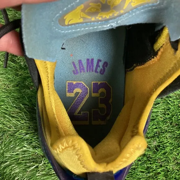 Nike Lebron XVIII 18 Retro Lakers Heritage CQ9283-006 Shoes Mens Size 9.5