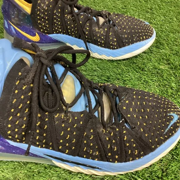 Nike Lebron XVIII 18 Retro Lakers Heritage CQ9283-006 Shoes Mens Size 9.5
