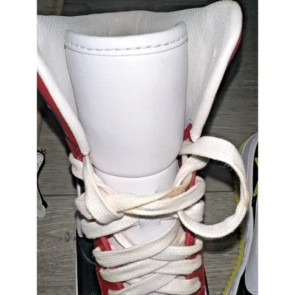 Nike Men Size 8.5 Air Force 1 High AQ3366-600 Riccardo Tisci Red Yellow  No Box