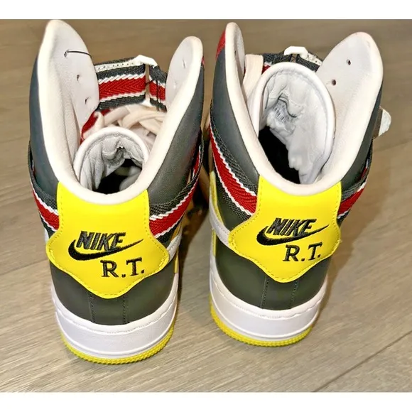 Nike Men Size 8.5 Air Force 1 High AQ3366-600 Riccardo Tisci Red Yellow  No Box