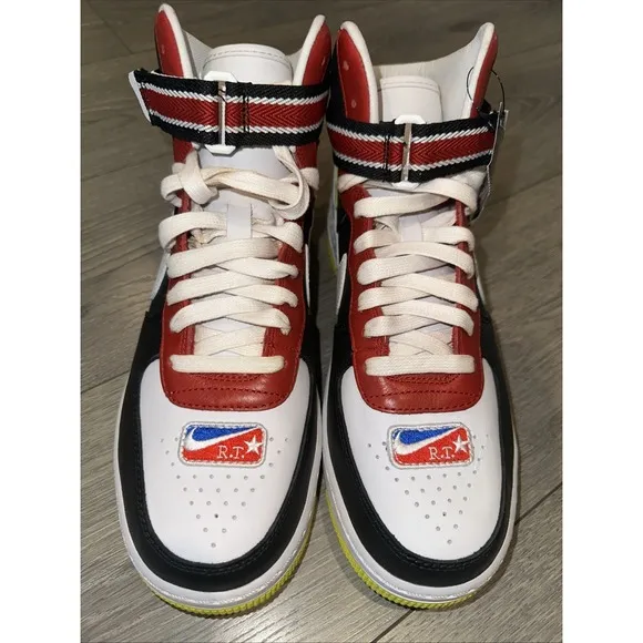 Nike Men Size 8.5 Air Force 1 High AQ3366-600 Riccardo Tisci Red Yellow  No Box