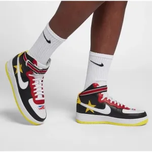 Nike Men Size 8.5 Air Force 1 High AQ3366-600 Riccardo Tisci Red Yellow  No Box