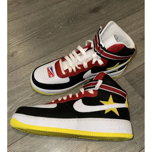 Nike Men Size 8.5 Air Force 1 High AQ3366-600 Riccardo Tisci Red Yellow  No Box