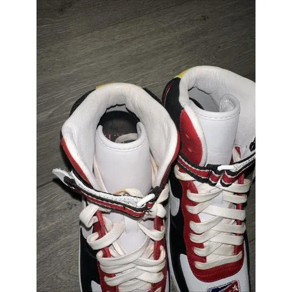 Nike Men Size 8.5 Air Force 1 High AQ3366-600 Riccardo Tisci Red Yellow  No Box