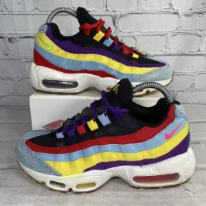 Nike Mens Air Max 95 SP Psychic Blue Chrome Yellow CK5669 400 Size 6 Denim Multi