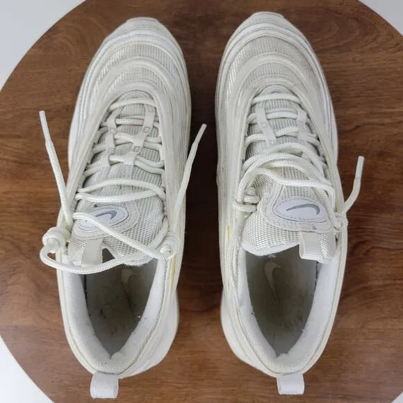 Nike Mens Air Max 97 Shoes 8 Triple White Wolf Gray Running Sneakers 921826-101