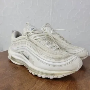 Nike Mens Air Max 97 Shoes 8 Triple White Wolf Gray Running Sneakers 921826-101