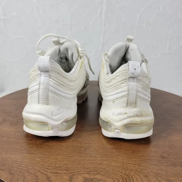 Nike Mens Air Max 97 Shoes 8 Triple White Wolf Gray Running Sneakers 921826-101