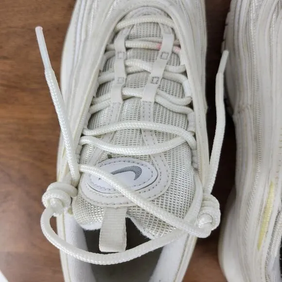 Nike Mens Air Max 97 Shoes 8 Triple White Wolf Gray Running Sneakers 921826-101