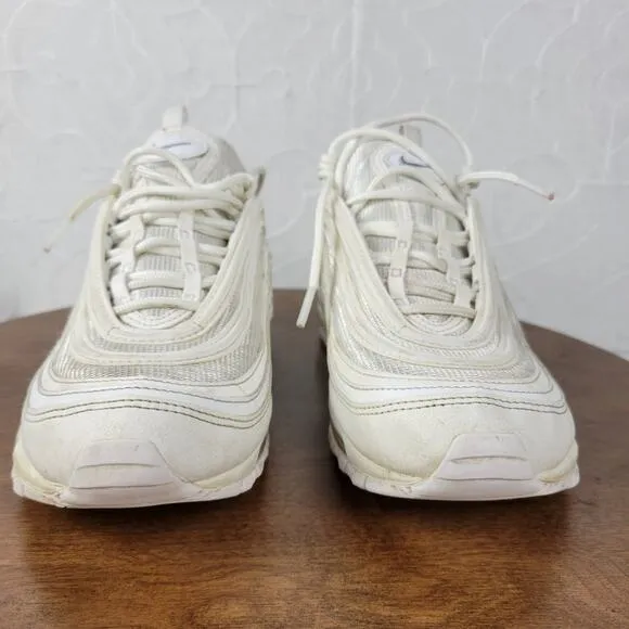 Nike Mens Air Max 97 Shoes 8 Triple White Wolf Gray Running Sneakers 921826-101