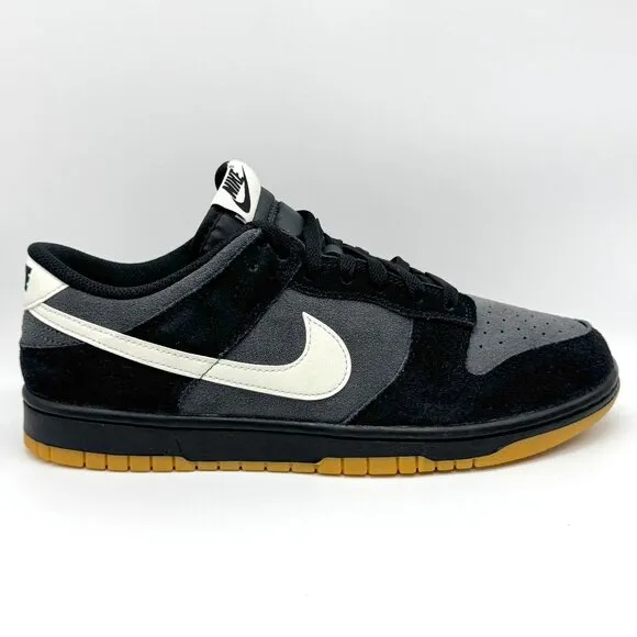 Nike Mens Dunk Low Retro Black Pale Ivory Gum Shoes Sz 10.5 NEW HQ1931-001