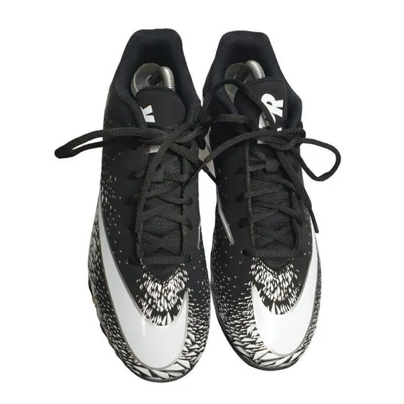 Nike Men's Vapor Shark 2 Football Cleats Black White Size 10