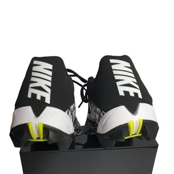 Nike Men's Vapor Shark 2 Football Cleats Black White Size 10