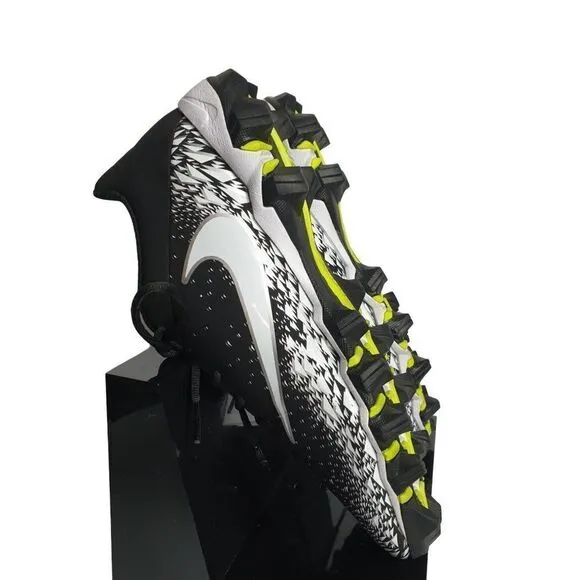 Nike Men's Vapor Shark 2 Football Cleats Black White Size 10