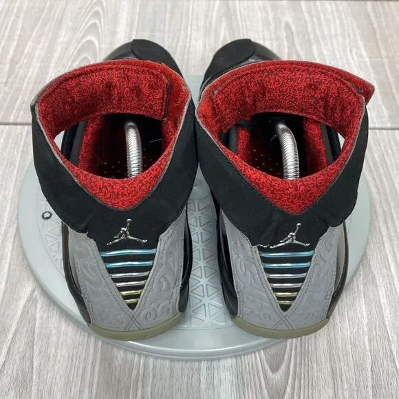 Nike Mens Air Jordan 20 Retro 2015 Stealth Black Red Shoes 310455-002 Sz 9.5
