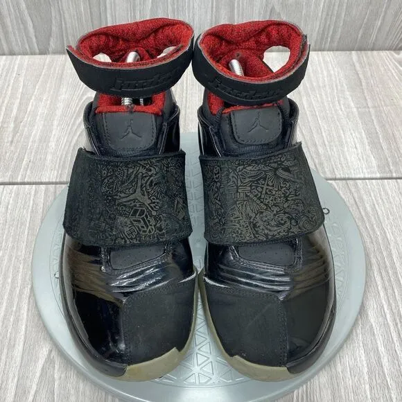Nike Mens Air Jordan 20 Retro 2015 Stealth Black Red Shoes 310455-002 Sz 9.5