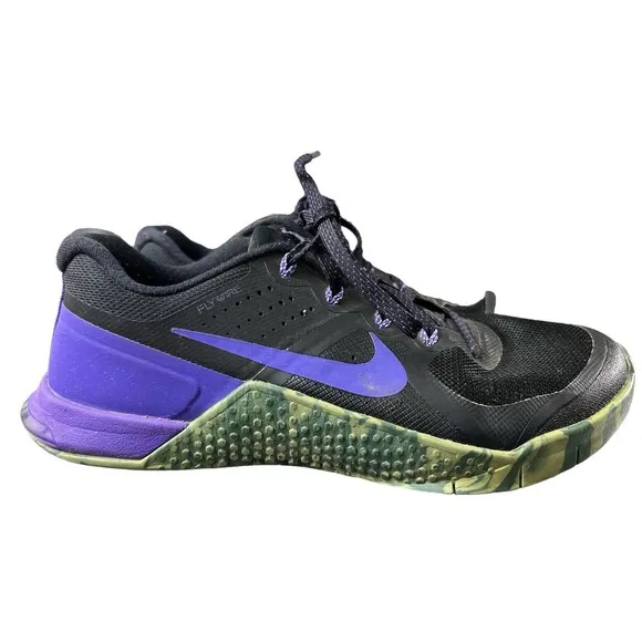 Nike Metcon 2 Black Purple Hasta Men Sneakers Size‎ 6 Training Shoes