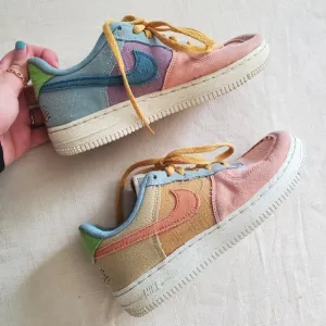 Nike Multicolor Suede Sneakers sunset club kids 2 air force ones