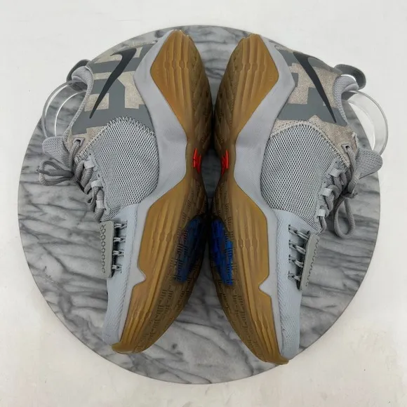 Nike Paul George 1 Baseline Basketball Shoes Mens 7 Gray Low Cut Lace Up *READ