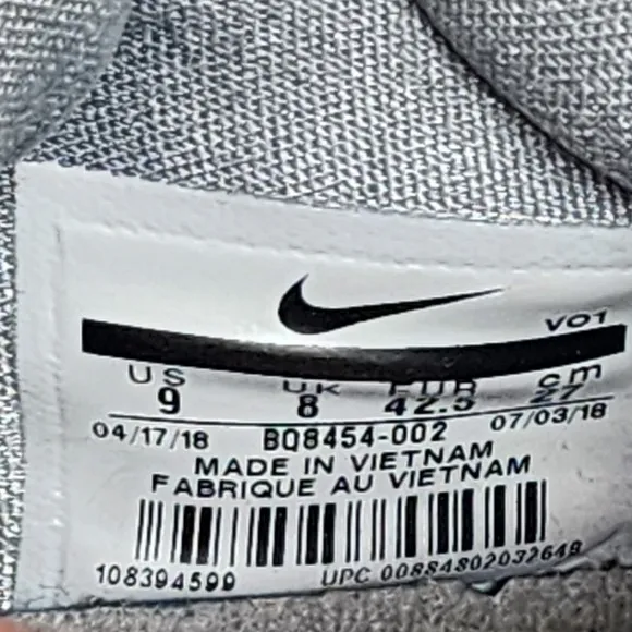 Nike PG 2.5 TB Grey White Paul George Basketball BQ8454-002 Men Size 9