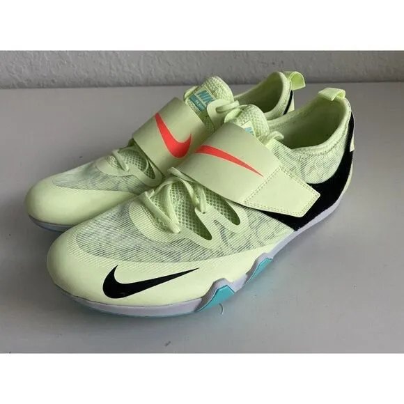 Nike Pole Vault Elite Mens Track &amp; Field Spikes Volt Orange AA1204-700 Men’s 13
