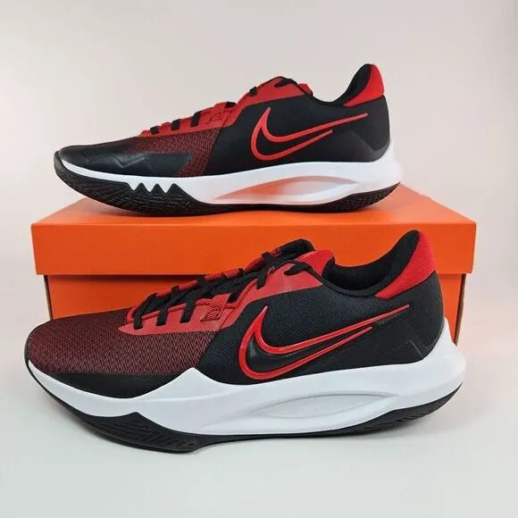 Nike Precision VI 6 Shoes Black University Red Gym Red DD9535-002 Mens Size 11.5