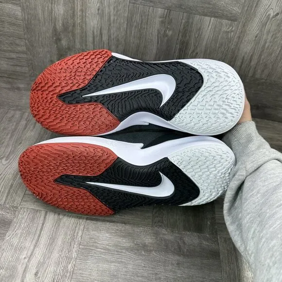 Nike Precision VII Easy Men's size 11 Black Red Basketball Shoes FN0324-001