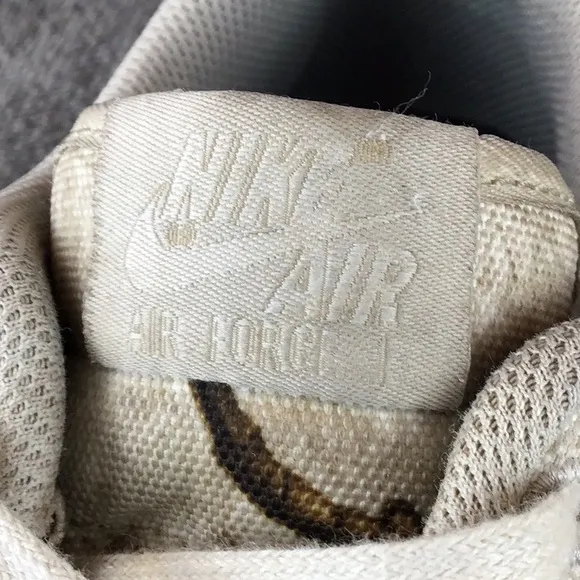 Nike Realtree x Air Force 1 Low White Camo Sneakers Sz 8
