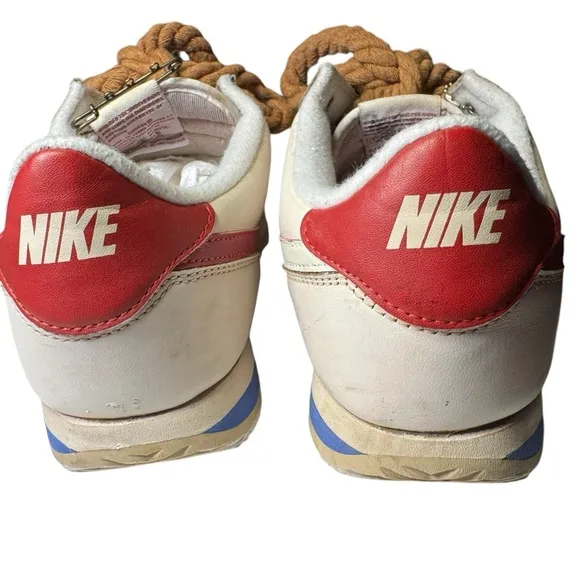 Nike Retro Custom Cortez 72 Rope Laces Red White Blue Running Shoes Men’s 10.5