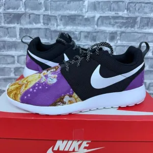 Nike Roshe One Black Beauty &amp; the Beast Custom 544994-002 Womens‎ Size 10 New
