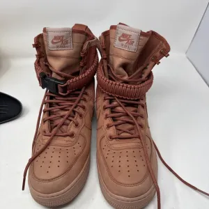 Nike SF Air Force 1 Boot Shoes Men Size 9 Womens 11 (864024-204) Dusty Peach