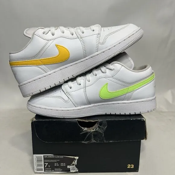 Nike Shoes Air Jordan 1 Low Retro GS “Neon Swooshes” 2024
